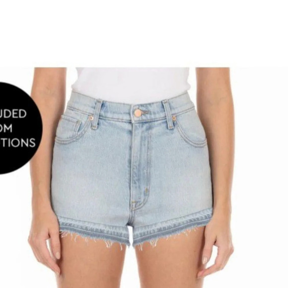 💚5/$25  MODERN AMERICAN West Side Denim Jean Shorts Size 6 (27) - Picture 1 of 15